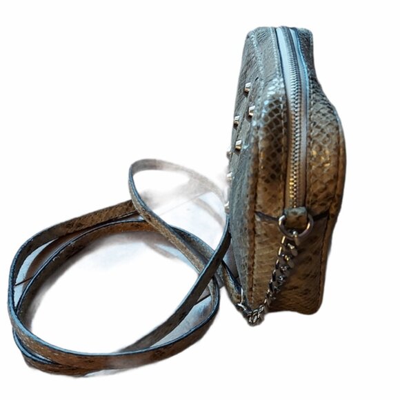 Michael Michael Kors snakeskin studded mini bag - Picture 2 of 10